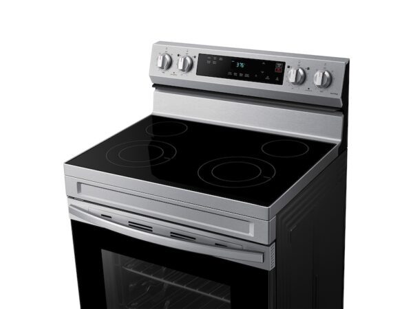 6.3 cu. ft. Smart Freestanding Electric Range with Steam Clean in Stainless Steel - Image 3