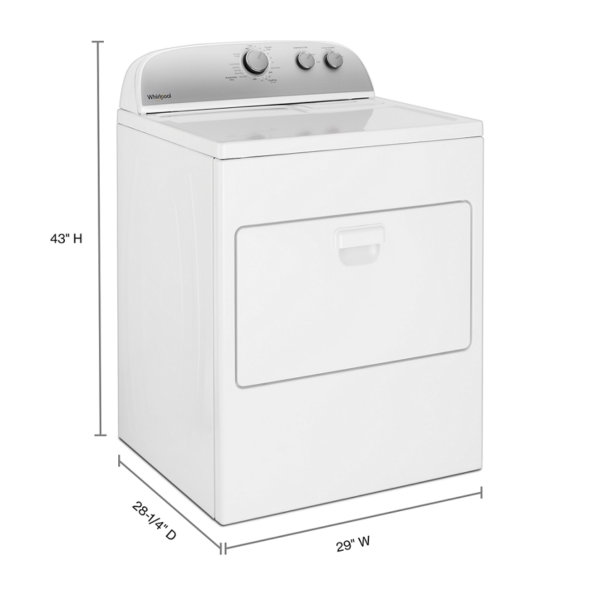 7.0 cu. ft. Top Load Electric Dryer with AutoDry™ Drying System