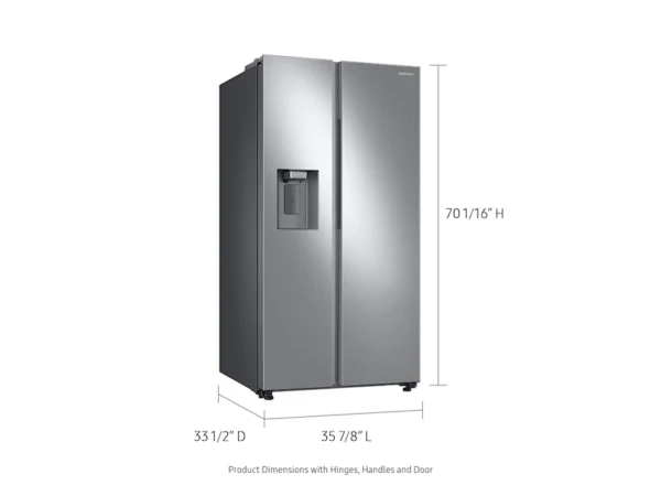 27.4 cu. ft. Large Capacity Side-by-Side Refrigerator in Stainless Steel - Image 4