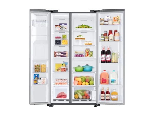 27.4 cu. ft. Large Capacity Side-by-Side Refrigerator in Stainless Steel - Image 3