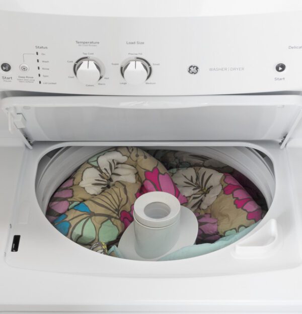 GE Unitized Spacemaker® 3.8 cu. ft. Capacity Washer with Stainless Steel Basket and 5.9 cu. ft. Capacity Electric Dryer - Image 2