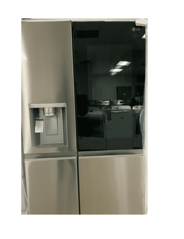 LG-Refrigerator with InstaView™598L Side by Side, Craft Ice™ - Silver - Image 3