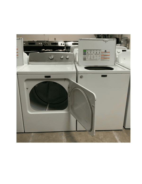 Top Load Washer/Dryer Pair USED - Image 4