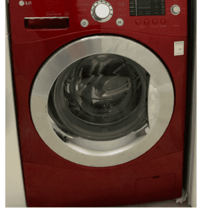 LG - Freestanding, Front Load, Red, Left, LED, Stainless Steel USED