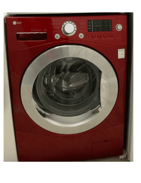 LG - Freestanding, Front Load, Red, Left, LED, Stainless Steel USED