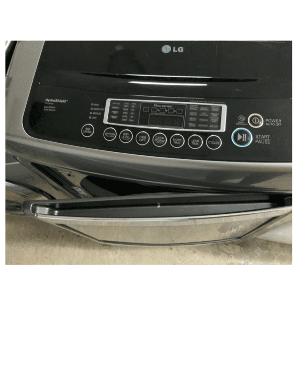 LG- Extra Large Capacity Top Load Washer With Sleek And Modern Front Control Design USED - Image 4